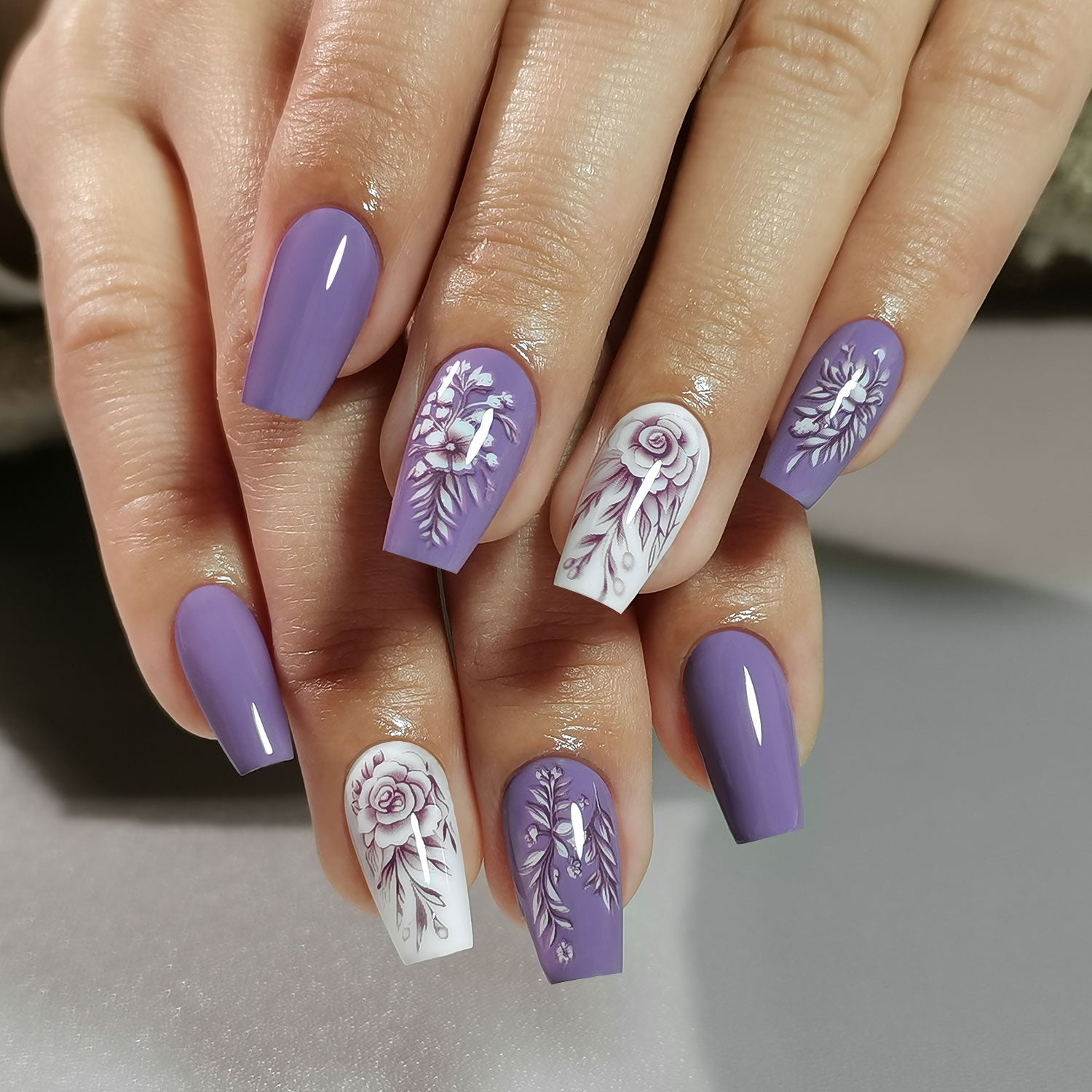 Gel Press On Nails 16 Sizes-32 Pcs Kit X004LBSWWN