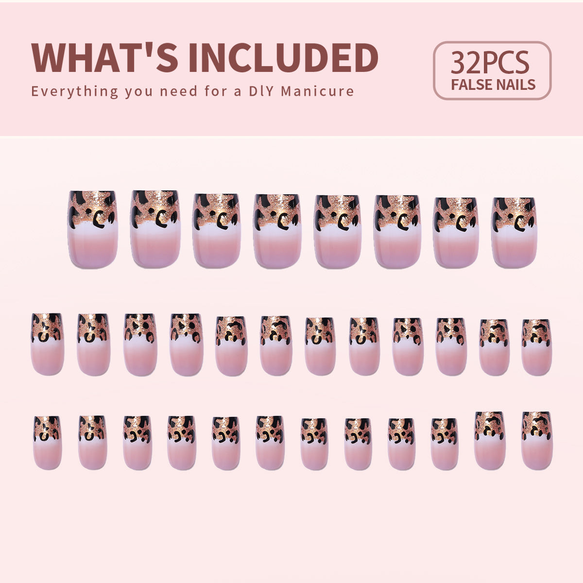 Gel Press On Nails 16 Sizes-32 Pcs Kit X004LQHGUR