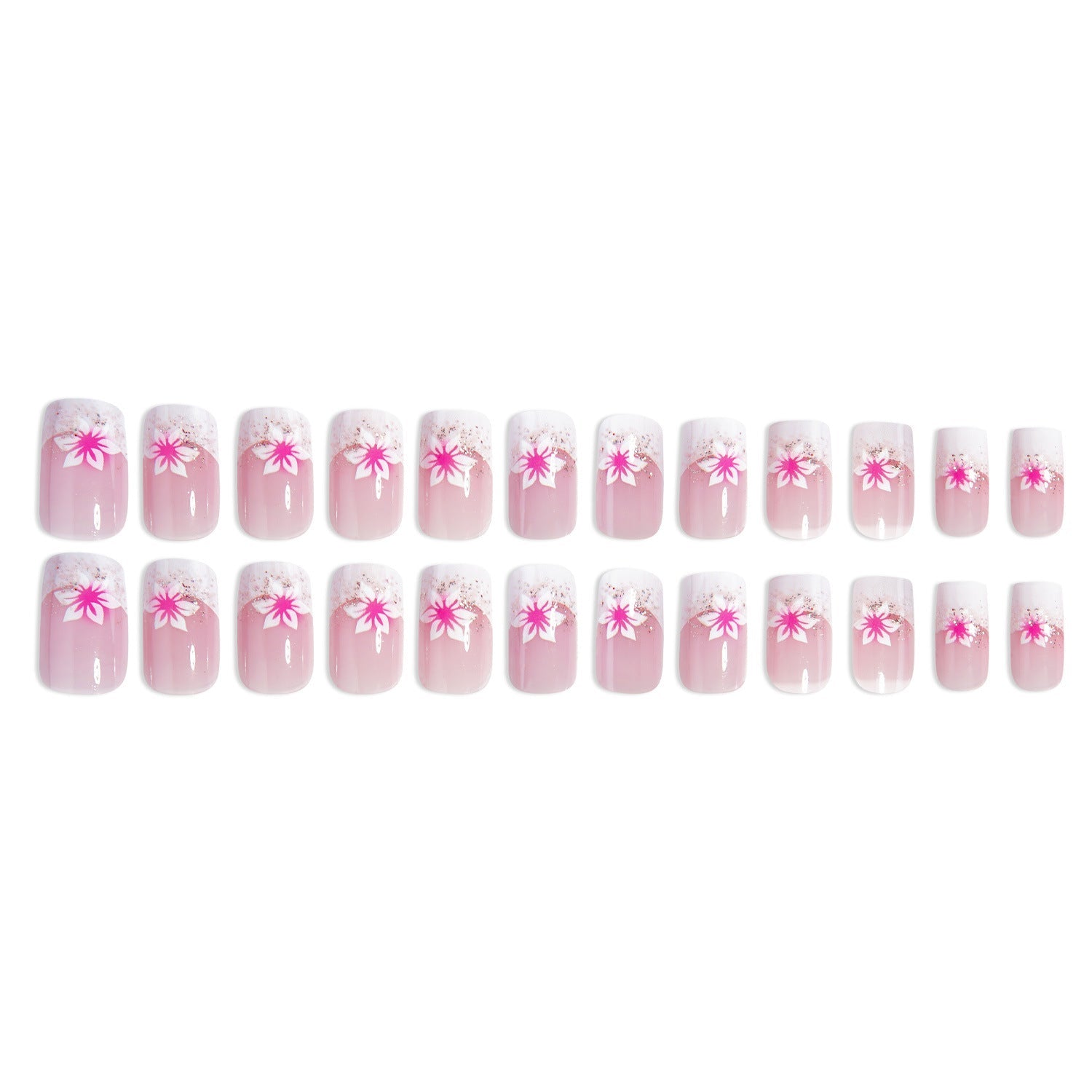 15 Sizes-30 Pcs Acrylic Press On Nails W709