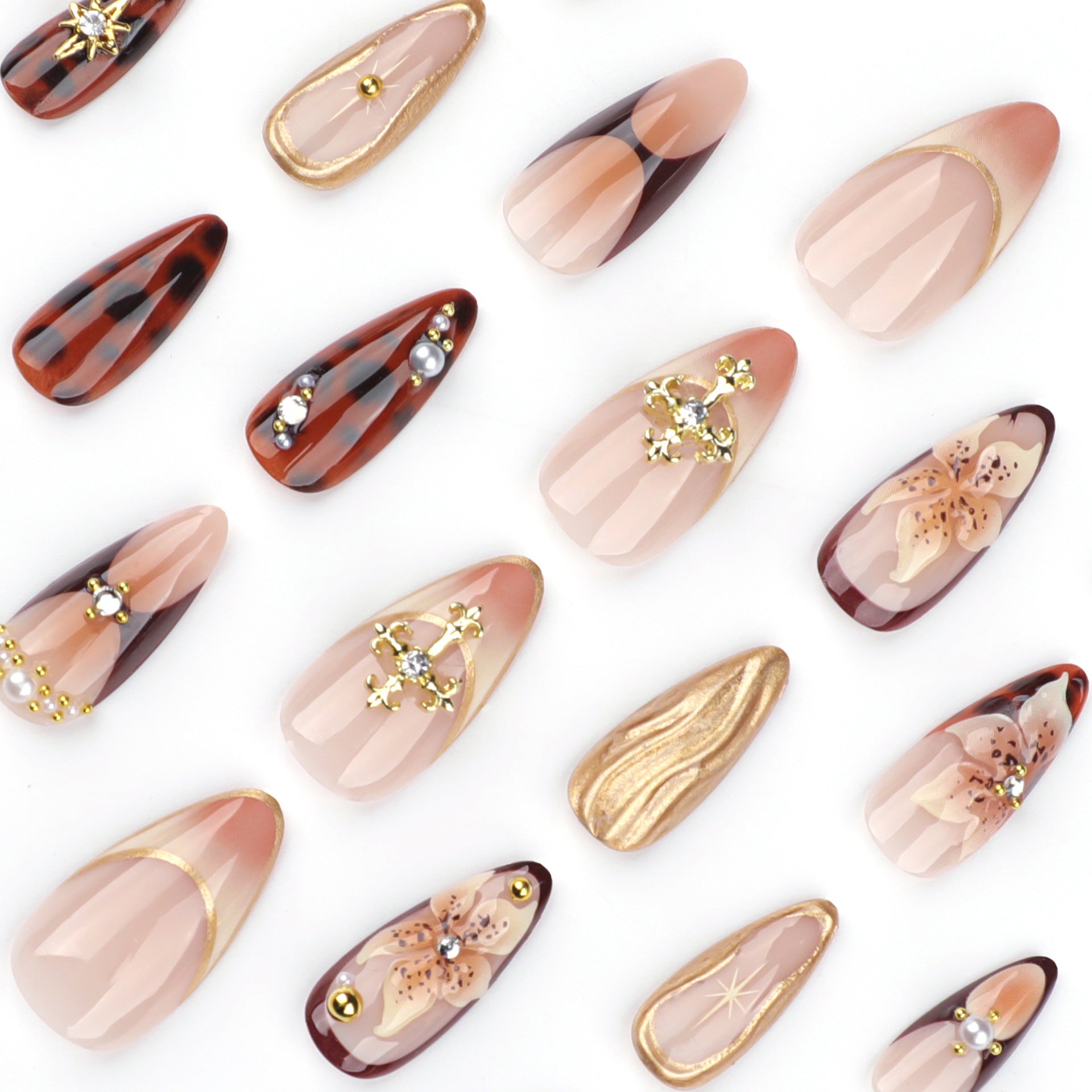 24pcs/Set Press On Nails JP3647