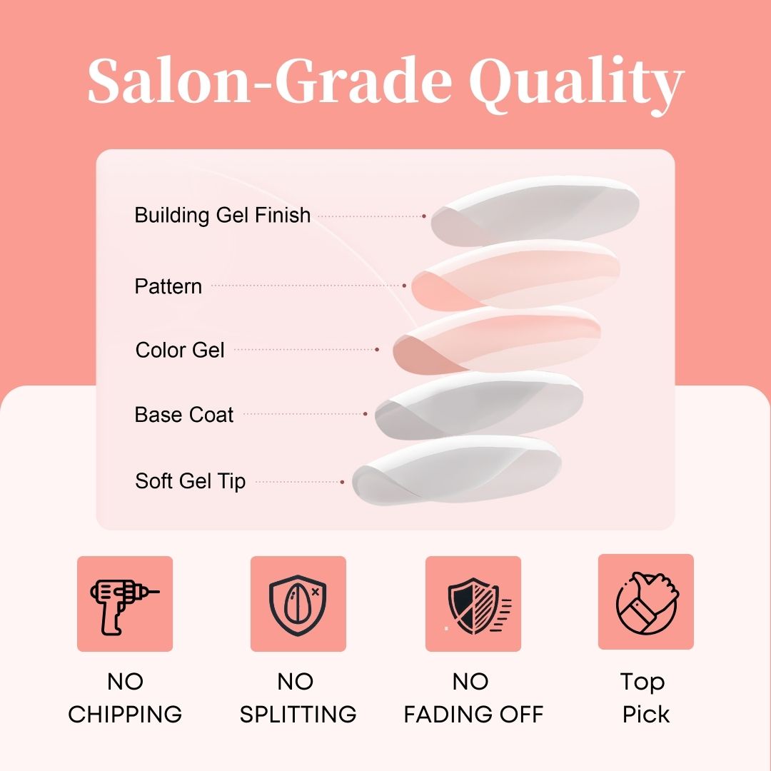 Gel Press On Nails 16 Sizes-32 Pcs Kit X004ELYC4H